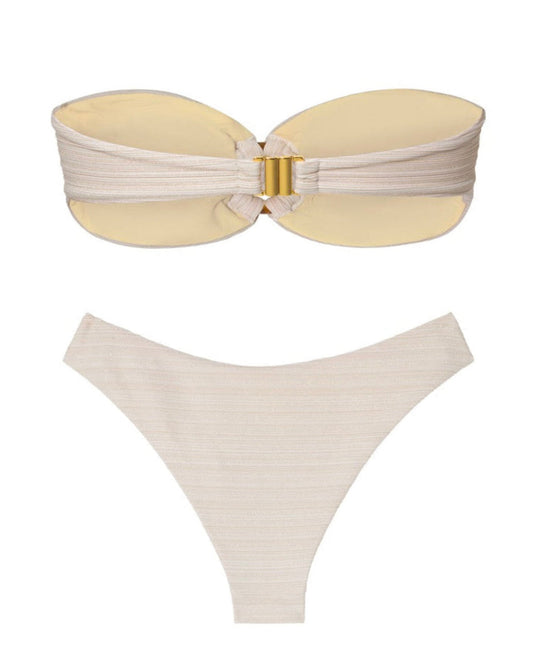 Shell White Bandeau Set