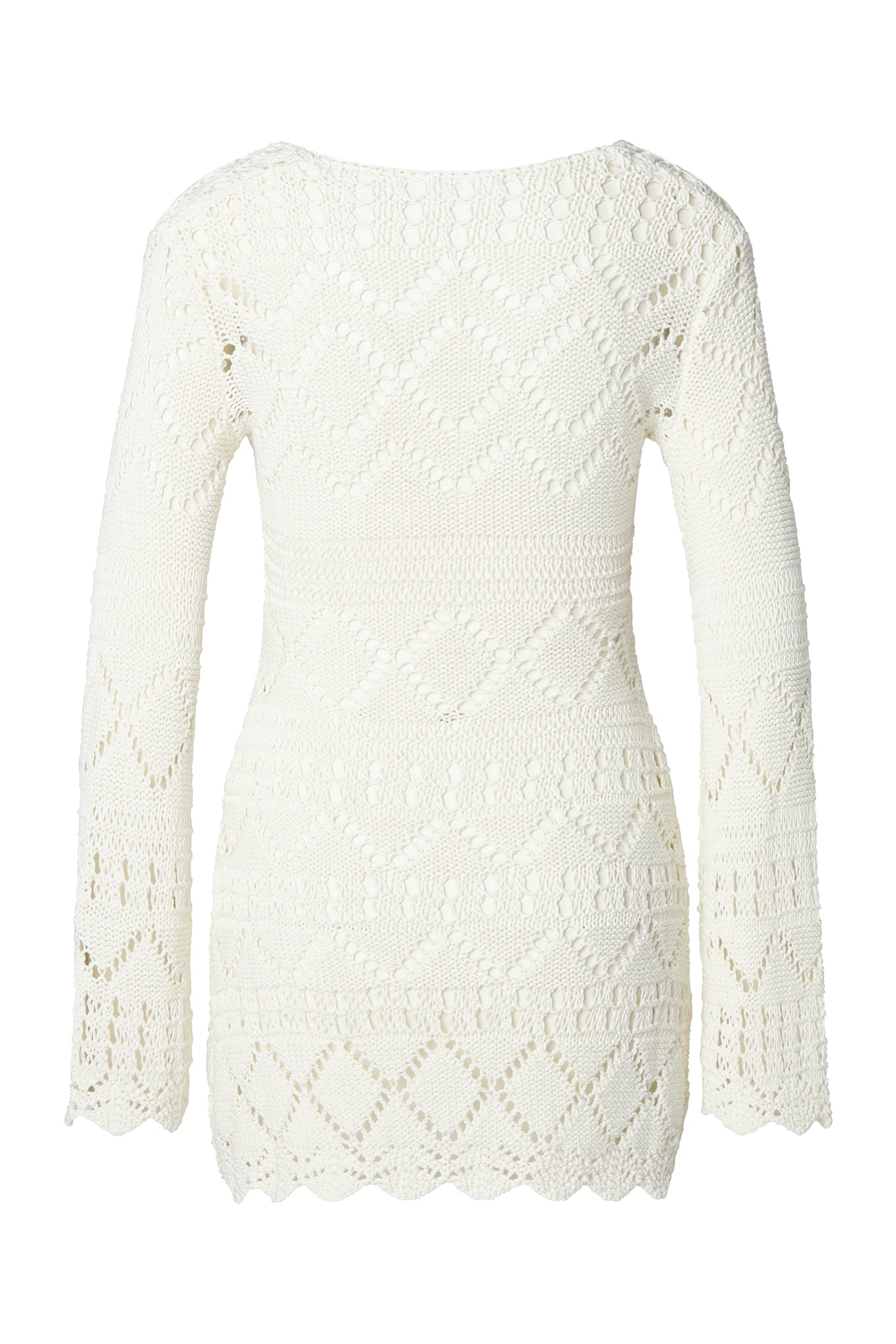 White Crochet Dress