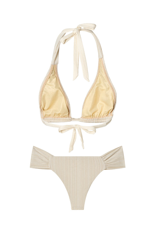 Shell White Halter Set