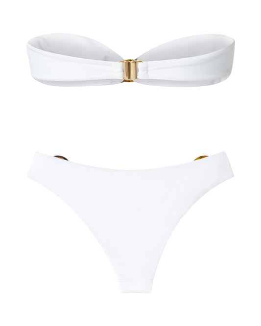 White Bandeau Set