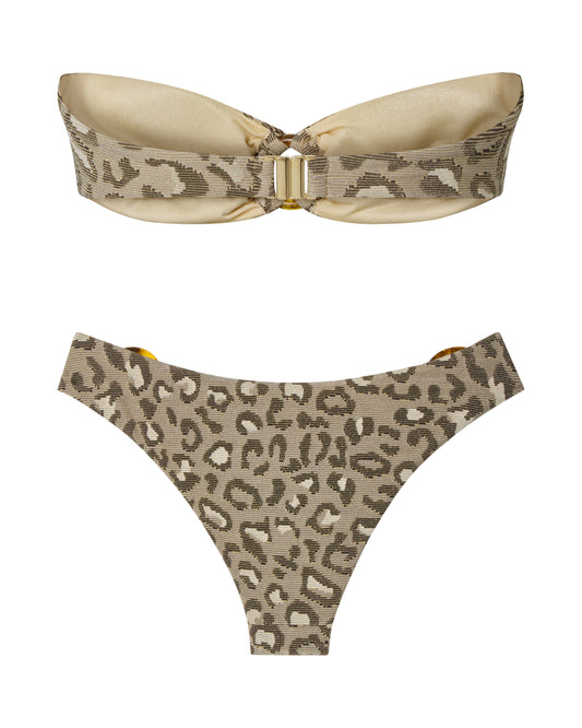 Shimmer Leo Bandeau Set