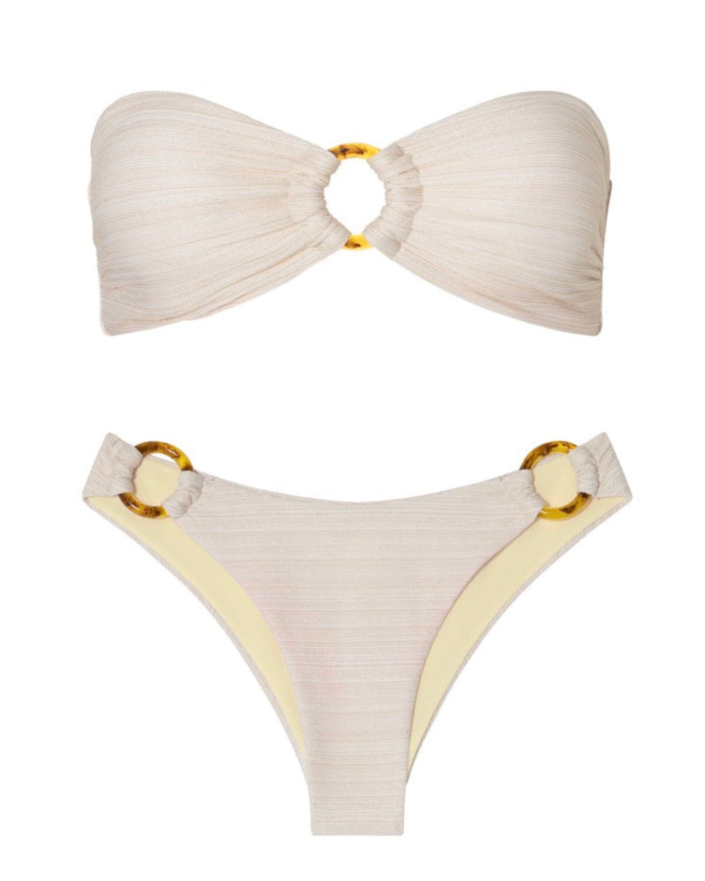 Shell White Bandeau Set