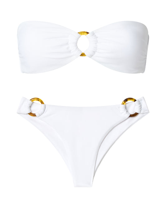 White Bandeau Set