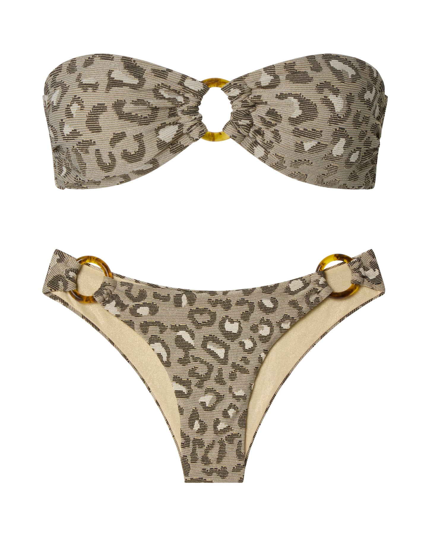 Shimmer Leo Bandeau Set