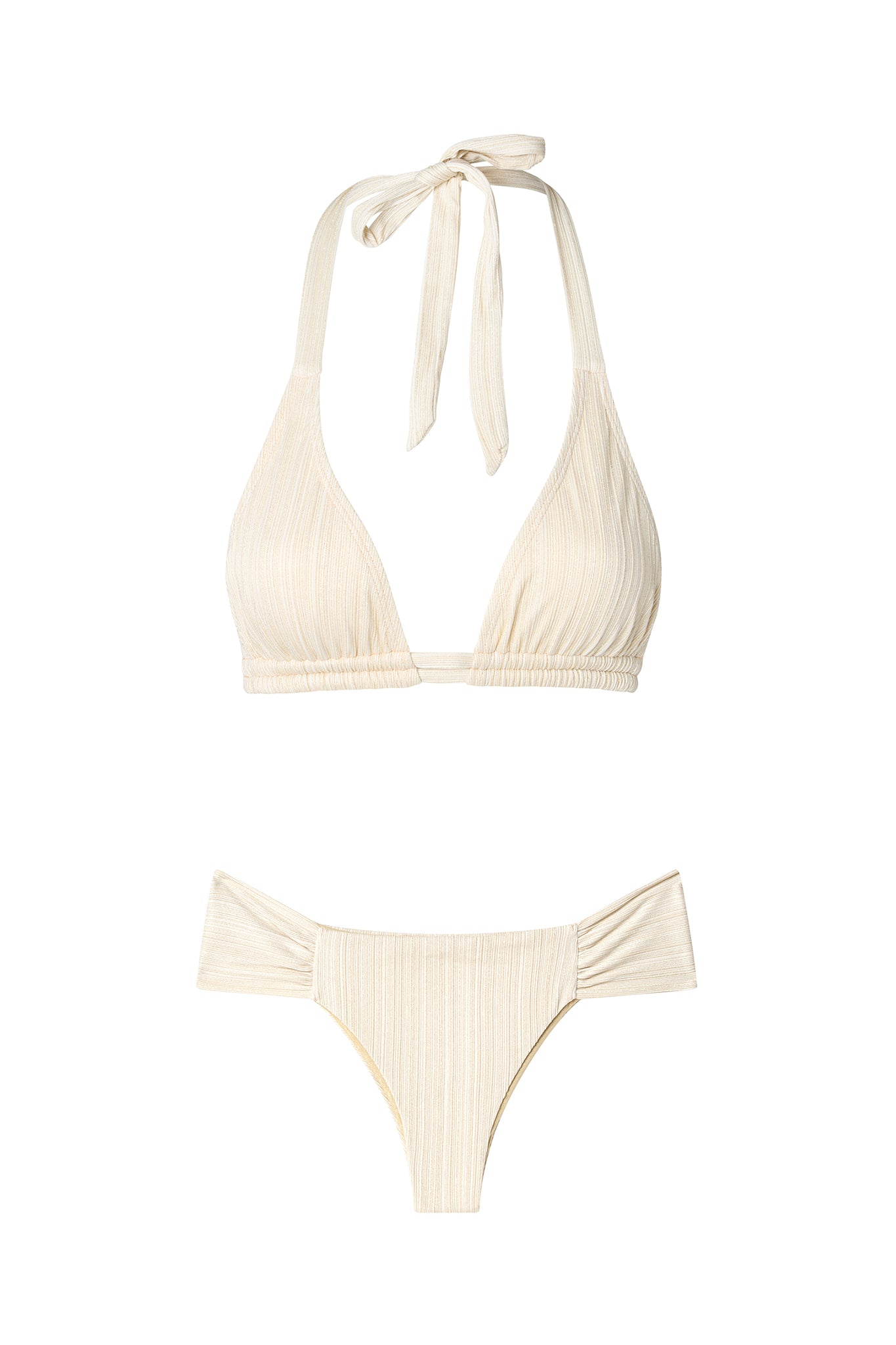 Shell White Halter Set