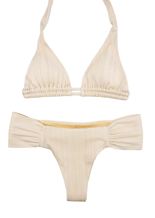 Shell White Halter Set - FF Swim Club