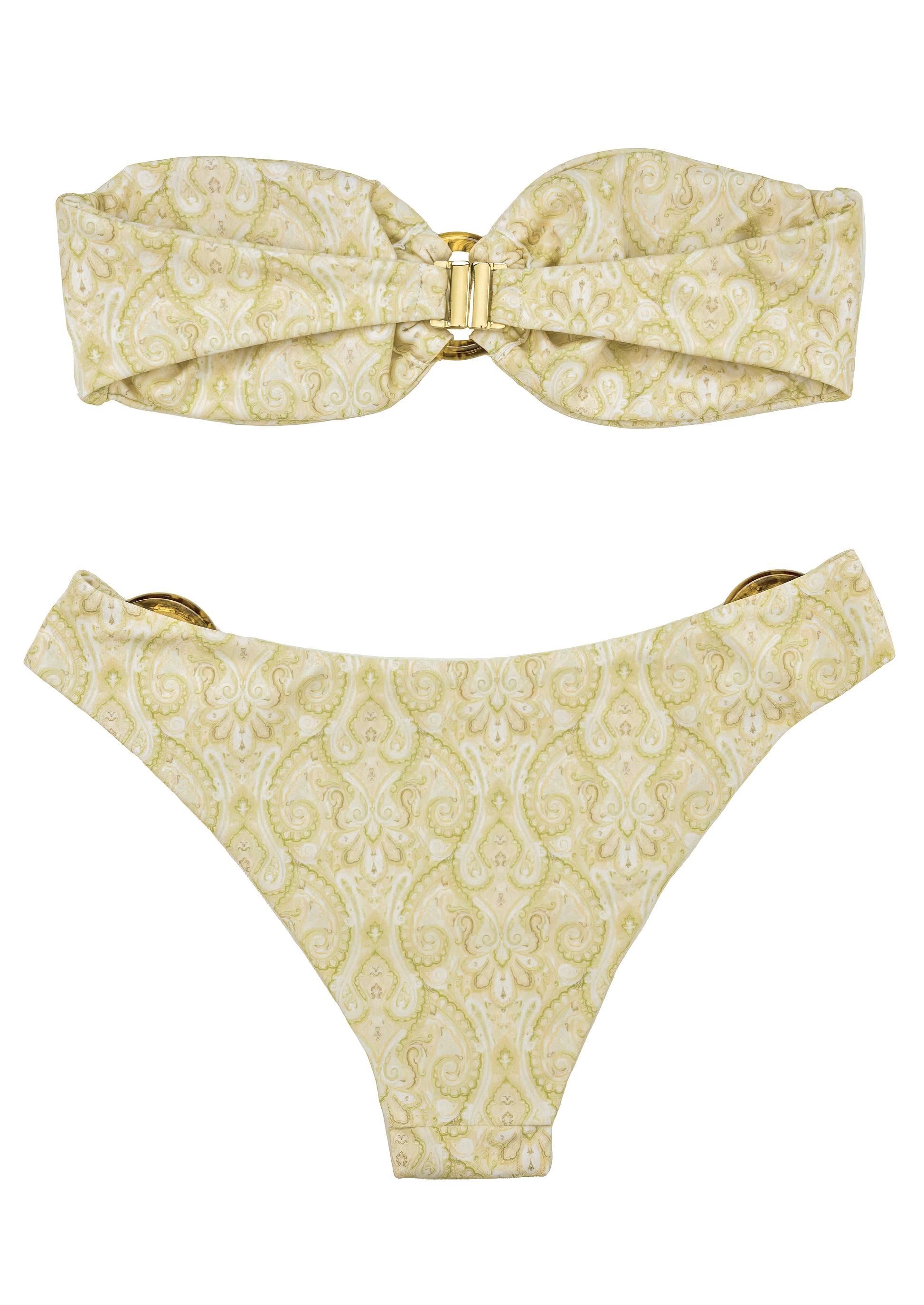 Paisley Green Bandeau Set - FF Swim Club