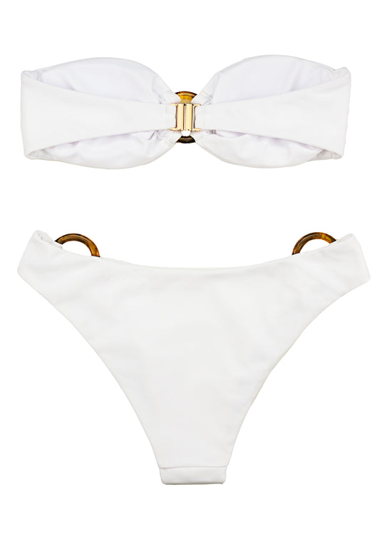 White Bandeau Set - FF Swim Club