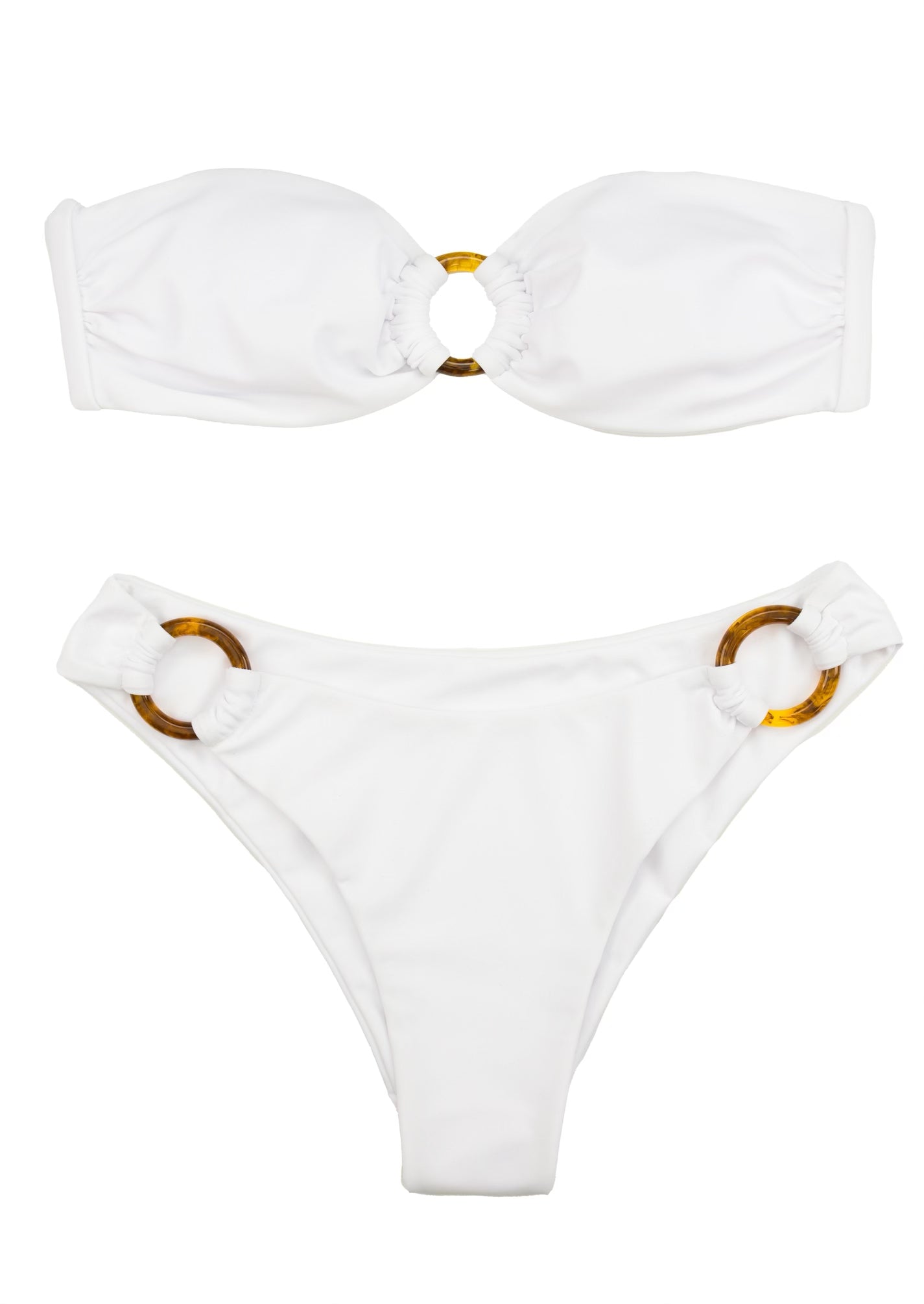 White Bandeau Set - FF Swim Club